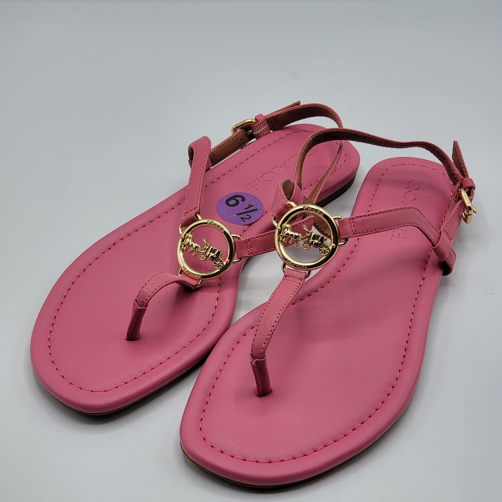 Coach Jazmin Pink Thong Sandal